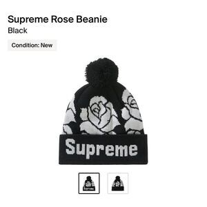 Supreme Rose Beanie “Black” 